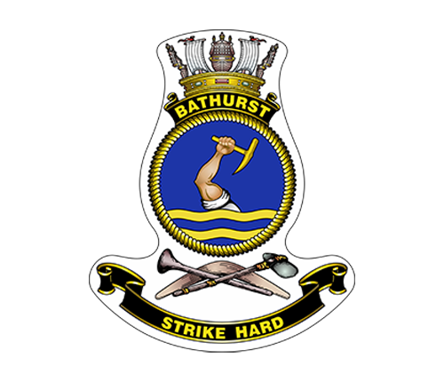 HMAS Bathurst (II) badge